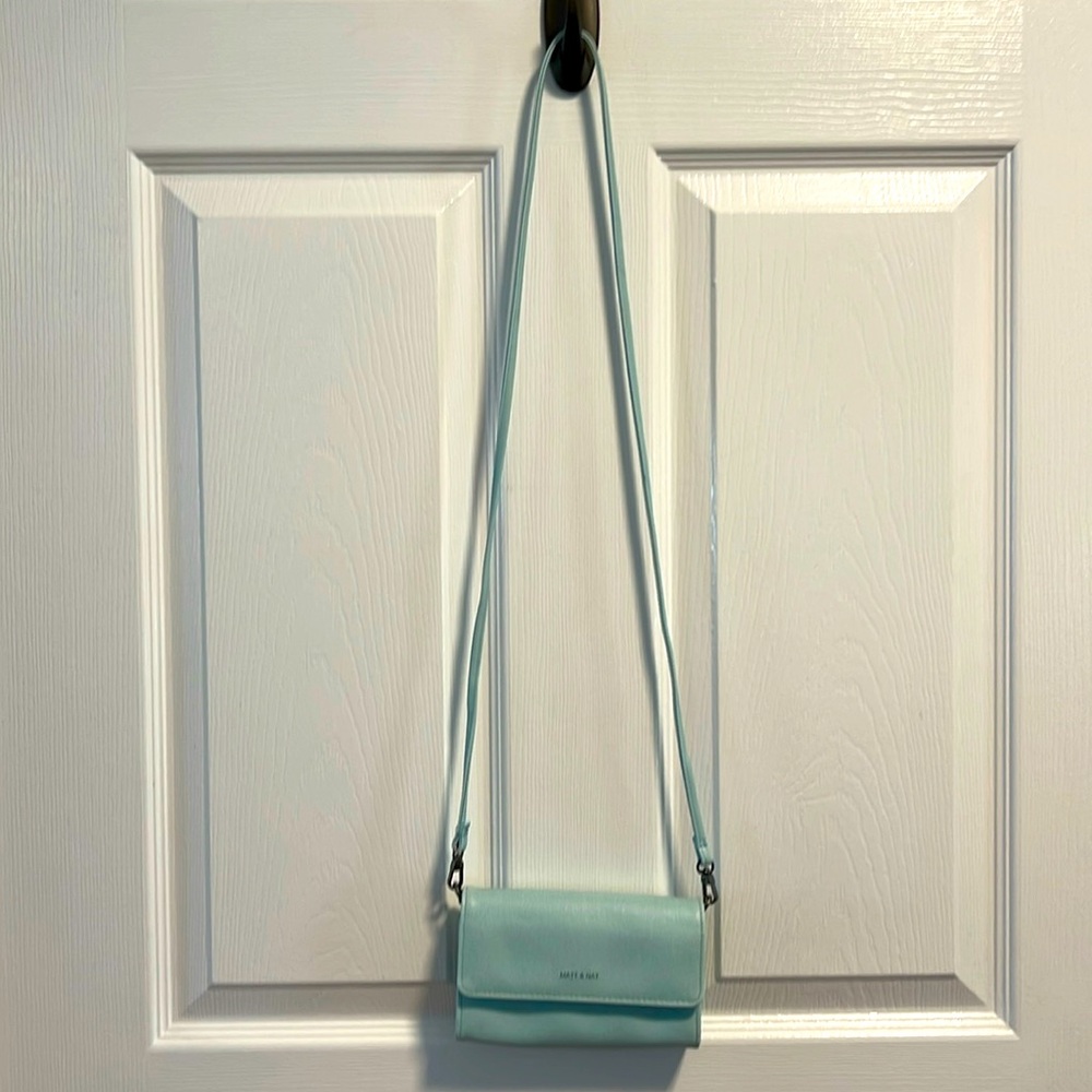 Matt & Nat light blue crossbody mini purse